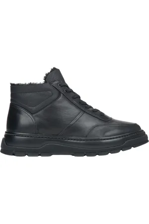 Estro Homme, Chaussures, Noir, Taille: 39 EU Bottines d`hiver isolées en fourrure