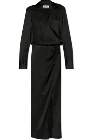 The Attico Femme, Robes, Noir, Taille: 38 FR Robe à Col
