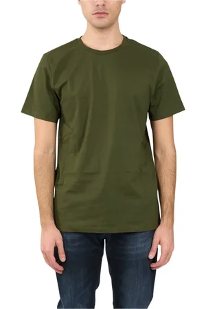 Dondup Homme, Tops, Vert, Taille: L T-shirt en jersey avec broderie au dos