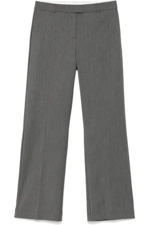 Herskind Femme, Pantalons, Gris, Taille: 42 FR Pantalon Cropped Plissé Gris Foncé