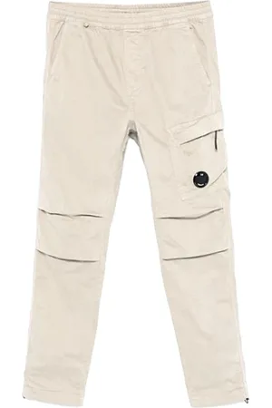 C.P. Company Homme, Pantalons, Blanc, Taille: M Pantalon Élégant