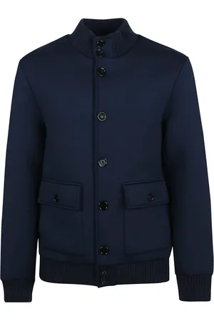 Dondup Homme, Vestes, Bleu, Taille: L Blouson bomber en néoprène coupe classique