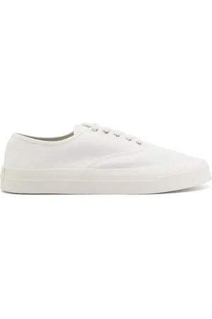 Maison Kitsuné Homme, Chaussures, Blanc, Taille: 40 EU Baskets à lacets en toile