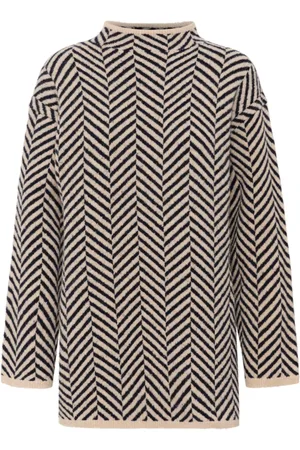 Part Two Femme, Pulls, Multicolore, Taille: 38 FR Pull en Tricot Jacquard Chêne Français