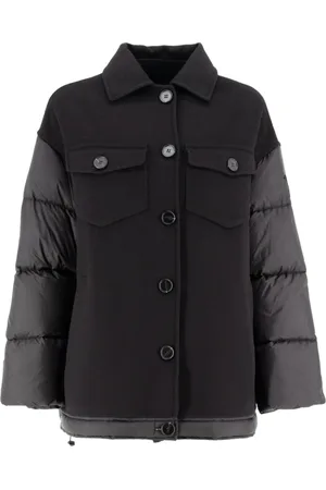 ERMANNO SCERVINO Femme, Vestes, Noir, Taille: 34 FR Doudoune Hybride