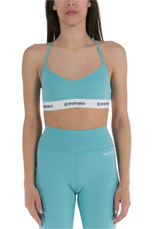 Sporty & Rich Femme, Sport, Bleu, Taille: 40 FR Brassière de sport à bande élastique Paradise