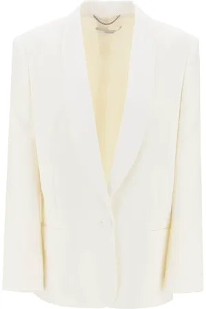 Stella McCartney Femme, Vestes, Blanc, Taille: 36 FR Blazer Tailleur Croisé