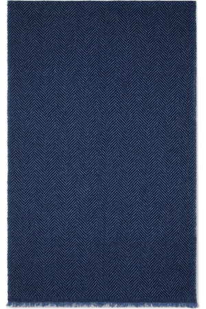 Brunello Cucinelli Femme, Accessoires, Bleu, Taille: ONE Size Écharpe Texturée en Cachemire