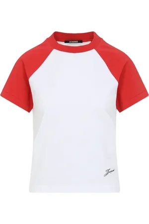 Jacquemus Femme, Tops, Blanc, Taille: 38 FR T-shirt Baseball Style Mini