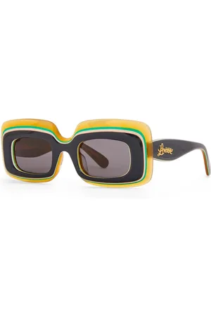 Loewe Femme, Accessoires, Multicolore, Taille: ONE Size Lunettes de soleil rectangulaires multicouches