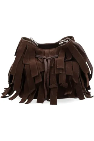 Hogan Femme, Sacs, Brun, Taille: ONE Size Mini Frange Prise Élégante