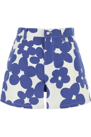 Marni Femme, Shorts, Multicolore, Taille: 36 FR Shorts en denim imprimé élégant