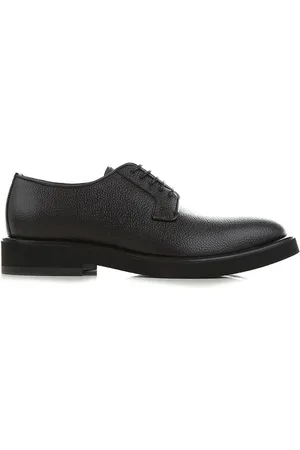 Emporio Armani Homme, Chaussures, Noir, Taille: 42 1/2 EU Chaussures Noires à Lacets pour Homme