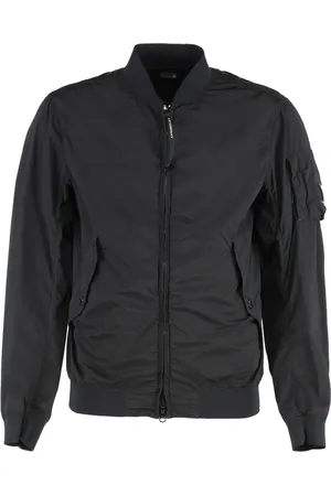 C.P. Company Homme, Vestes, Noir, Taille: L Blouson Bomber avec Poche Zippée