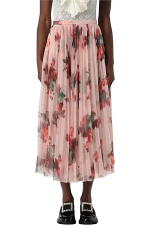 Serafini Femme, Jupes, Multicolore, Taille: 38 FR Jupe en tulle imprimé