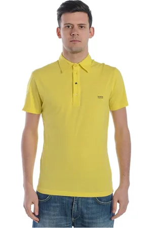 D.A. Daniele Alessandrini Homme, Tops, Jaune, Taille: M Polo Chemises