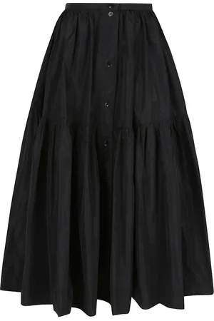 Patou Femme, Jupes, Noir, Taille: 36 FR Jupe Maxi Noire Boutonnée