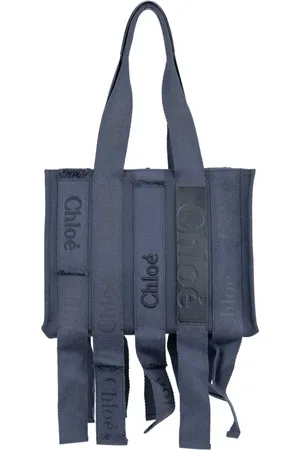 Chloé Femme, Sacs, Bleu, Taille: ONE Size Sac à main élégant avec détails en cuir