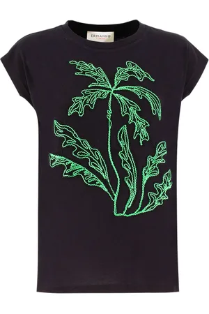 ERMANNO SCERVINO Femme, Tops, Noir, Taille: 40 FR T-Shirt en Coton
