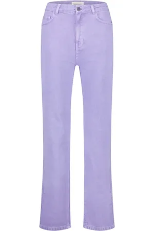Fabienne Chapot Femme, Jeans, Violet, Taille: W26 Pantalon en denim taille mi-haute