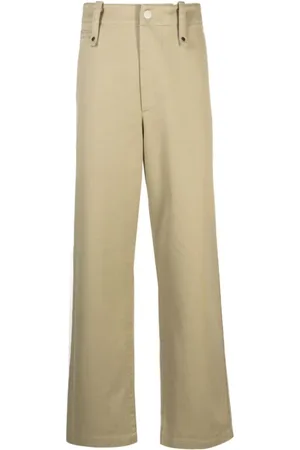 Burberry Homme, Pantalons, , Taille: S Pantalon en Coton avec Passants de Ceinture