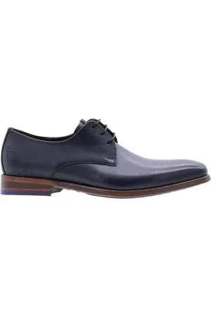 Floris van Bommel Homme, Chaussures, Bleu, Taille: 42 EU Chaussures de ville à lacets Hoeke