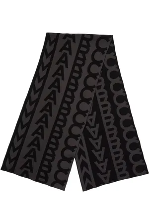 Marc Jacobs Femme, Accessoires, Noir, Taille: ONE Size Écharpe en Tricot Monogramme