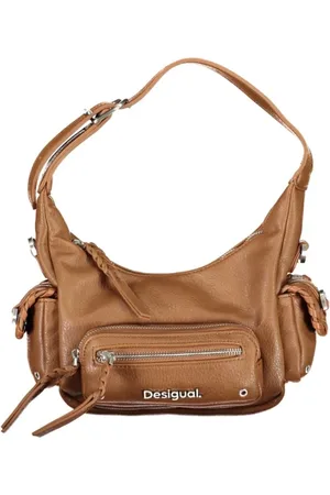 Desigual Femme, Sacs, Brun, Taille: ONE Size Sac Marron avec Bretelles Réglables