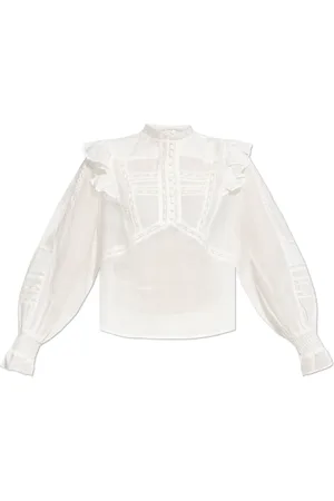 AllSaints Femme, Blouses et Chemises, Blanc, Taille: 34 FR Top Heather