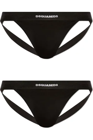 Dsquared2 Homme, Sous-vêtements, Noir, Taille: L Lot de deux jockstraps