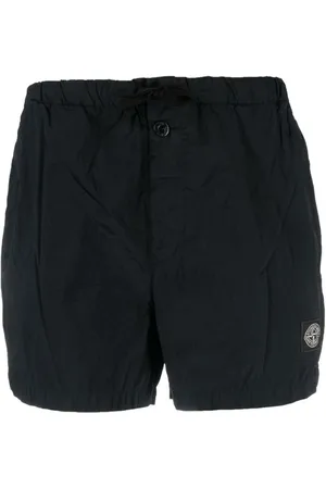 Stone Island Homme, Maillots de bain, Bleu, Taille: S Vêtements de mer bleus avec logo de la boussole