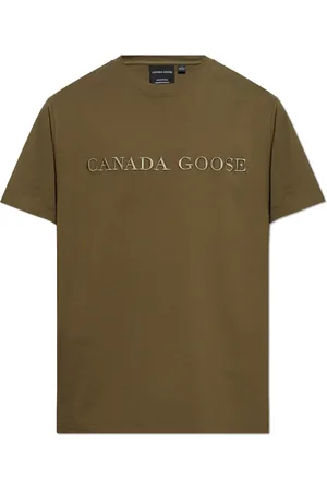 Canada Goose Homme, Tops, Vert, Taille: L T-Shirt Ras du Cou Emersen