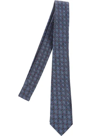 Etro Homme, Accessoires, Bleu, Taille: ONE Size Cravate en soie élégante