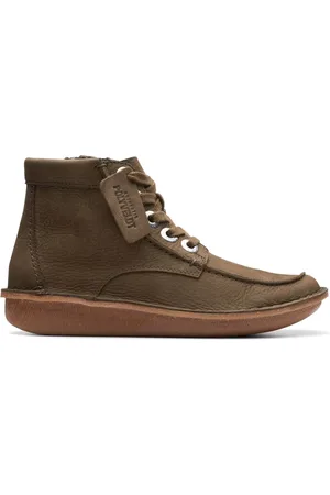 Clarks Femme, Chaussures, Vert, Taille: 41 EU Bottines Drôles en Cèdre