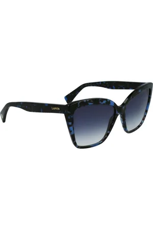 Lanvin Femme, Accessoires, Bleu, Taille: ONE Size Lunettes de soleil bleues en acétate avec verres marron