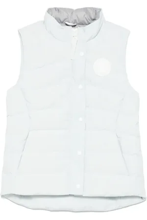 Canada Goose Femme, Vestes, Bleu, Taille: 36 FR Veste sans manches en duvet d`oie bleu clair