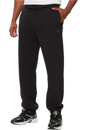 Calvin Klein Homme, Pantalons, Noir, Taille: M Pantalon de survêtement en tissu éponge avec cordon de serrage et poches