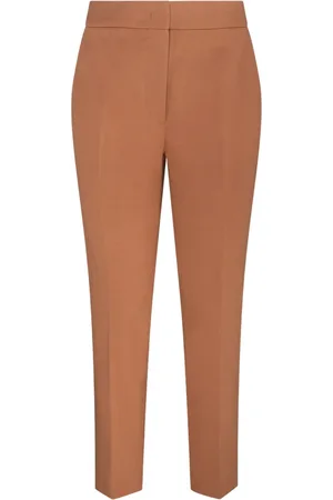 Max Mara Femme, Pantalons, Brun, Taille: 34 FR Pantalon au Design Élégant