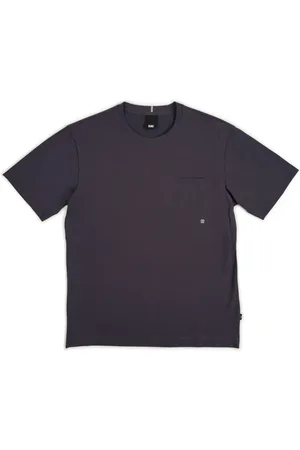 Duno Homme, Tops, Bleu, Taille: 2XL T-shirt Homme Bleu Tissu Technique Poche