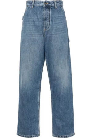 Bottega Veneta Femme, Jeans, Bleu, Taille: 36 FR Jeans Cargo Vintage