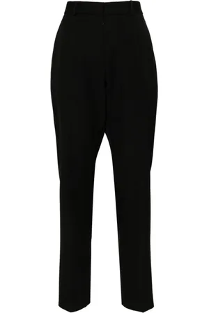 Lanvin Femme, Pantalons, Noir, Taille: 38 FR Pantalon Fuselé en Laine