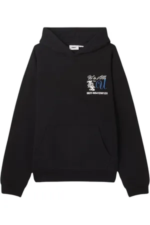 Obey Homme, Sweatshirts et sweats à capuche, Noir, Taille: L Sweat à Capuche Extra Heavy Hood II