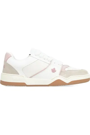 Dsquared2 Femme, Chaussures, Blanc, Taille: 36 EU Baskets Basses en Cuir