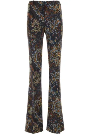 Etro Femme, Pantalons, Multicolore, Taille: 38 FR Pantalon Imprimé en Viscose Stretch