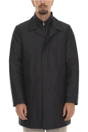 FAY Homme, Manteaux, Noir, Taille: 2XL Veste en nylon avec poches à fermeture logo