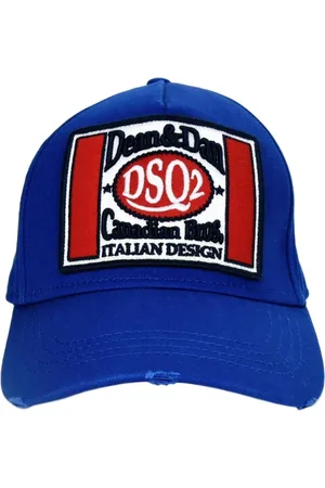 Dsquared2 Unisex, Accessoires, Bleu, Taille: ONE Size Casquette de baseball avec écusson logo et boucle