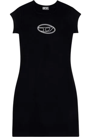 Diesel Femme, Robes, Noir, Taille: 36 FR Robe Polyvalente de Tous les Jours