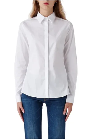 FAY Femme, Blouses et Chemises, Blanc, Taille: 40 FR Chemise Slim Basico