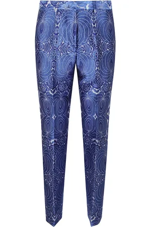 Etro Femme, Pantalons, Bleu, Taille: 38 FR Pantalon Noir Chic Vêtements pour Femmes