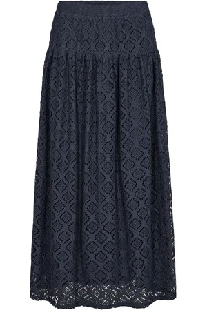 Part Two Femme, Jupes, Noir, Taille: 42 FR Jupe à Taille Élastique After Midnight